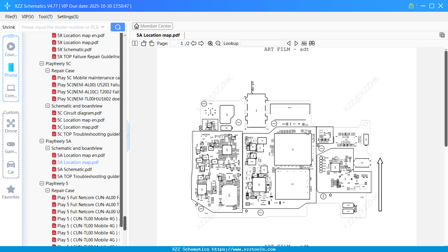 Honor 5A Location Map